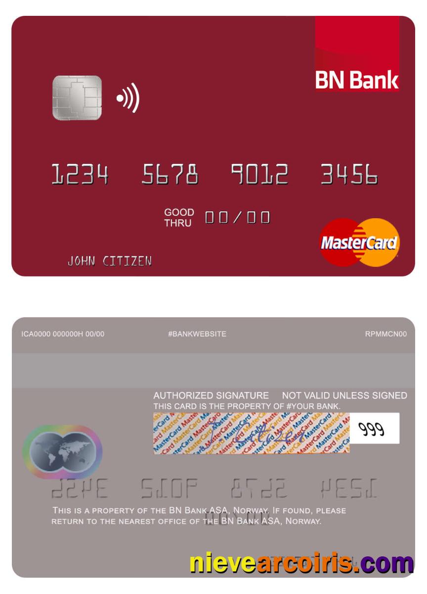 Norway BN Bank ASA mastercard